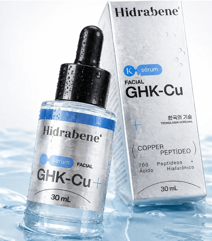 Hidrabene Sérum Facial GHK-CU 700 Peptídeos + Ácido Hialurônico Fórmula Coreana