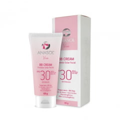 Anasol BB Cream Protetor Solar Base FPS30 60G - Toque Seco - Sem Brilho - Hipoalergênico