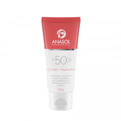 Anasol Facial Protetor Solar FPS50  60G - Toque Seco  - Hipoalergênico 