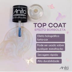 Esmalte Anita 1052 Top Coat Efeito Borboleta - Tratamento