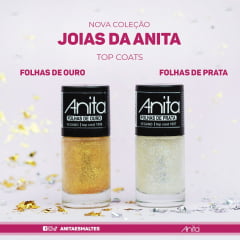 Esmalte Anita 1096 Folhas de Ouro Glitter - Jóias da Anita