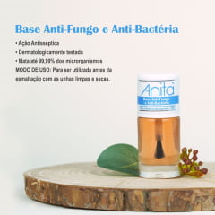 Esmalte Anita 1125  Base Anti-Fungo e Anti-Bacteria Tratamento
