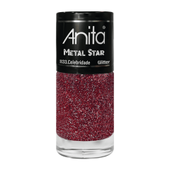 Esmalte Anita 1133 Celebridade Glitter Holográfico - Metal Star