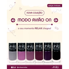 Esmalte Anita Coleção Modo Avião On com 6 cores