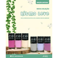 Esmalte Anita Coleção Ritmo Leve com 6 Cores Cremosas