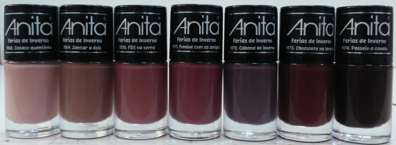 Esmalte Anita Coleção Férias de Inverno - com 07 cores