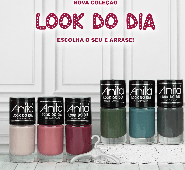 Esmalte Anita Coleção Look do Dia com 6 cores