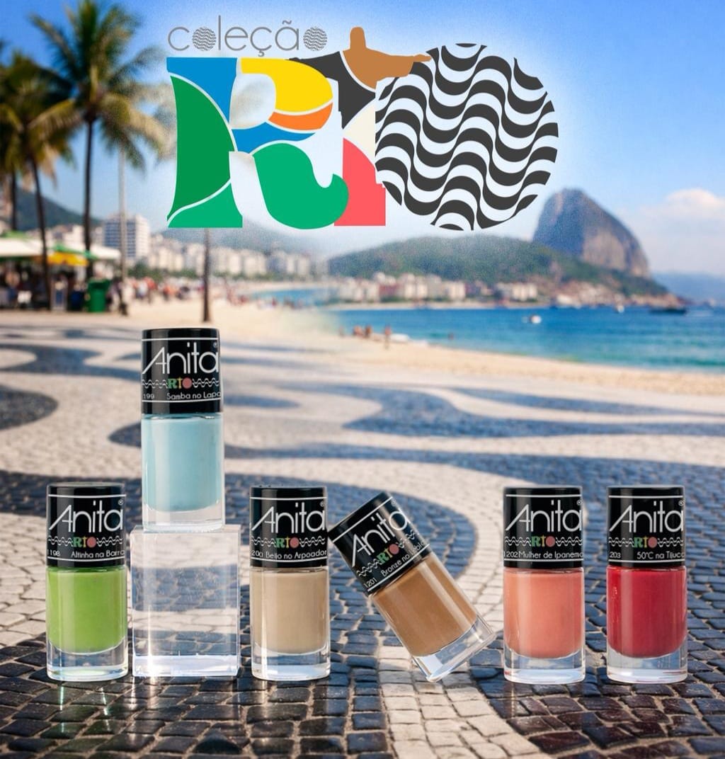 Esmalte Anita Coleção Rio com 6 Cores