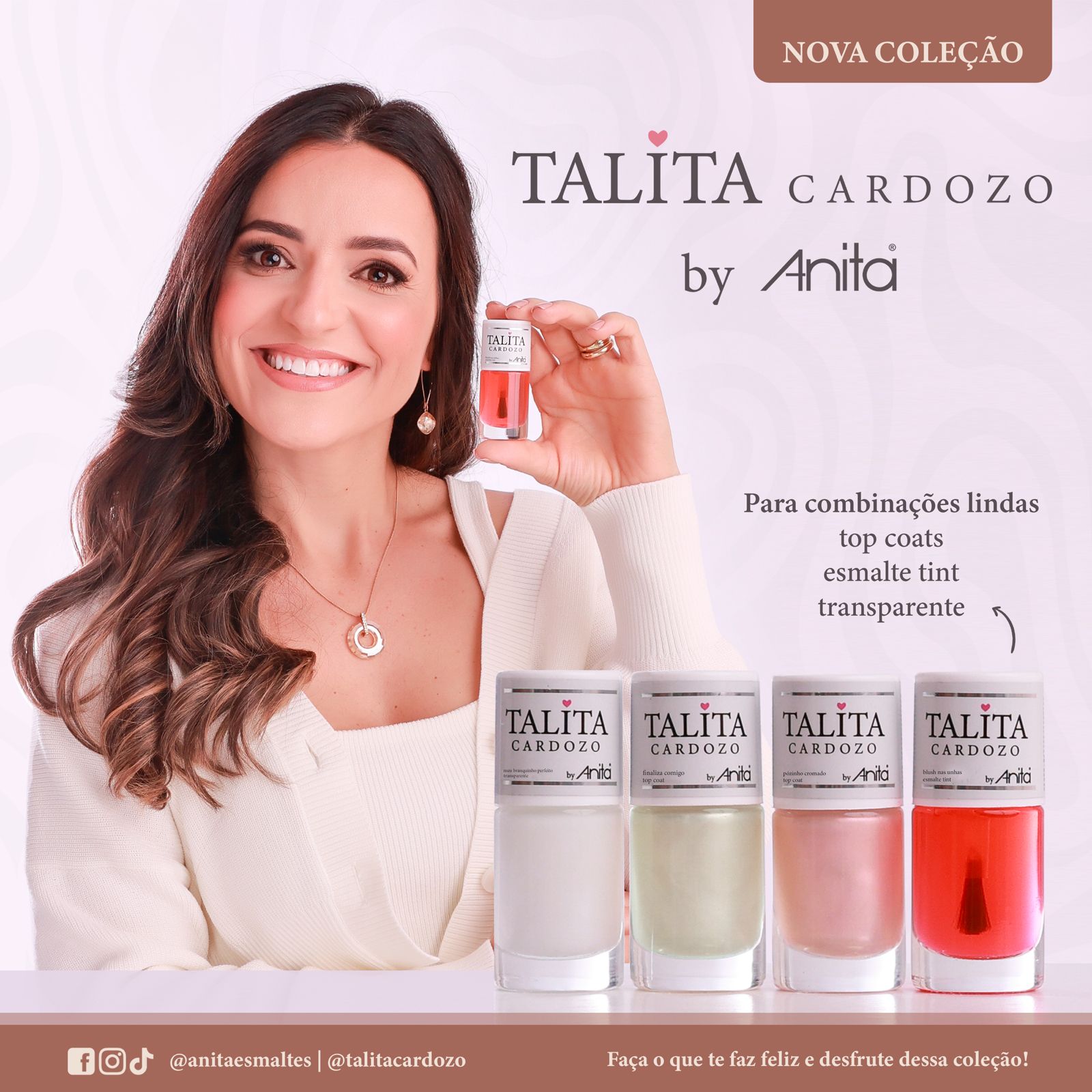 Esmalte Anita Coleção Talita Cardozo com 4 Tratamentos